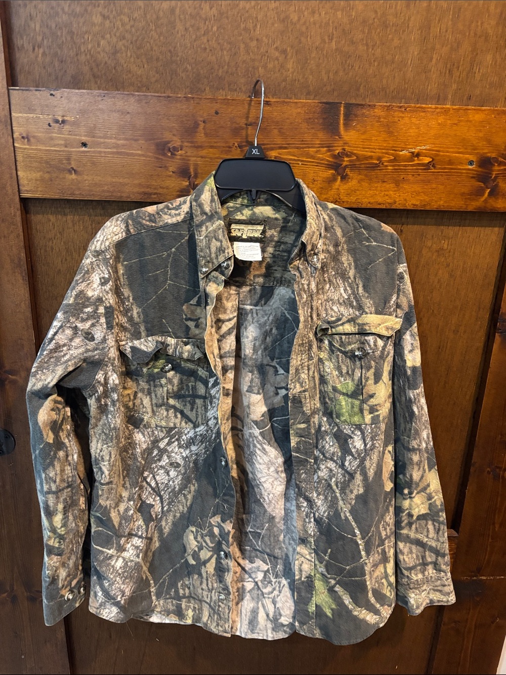 Camo button down